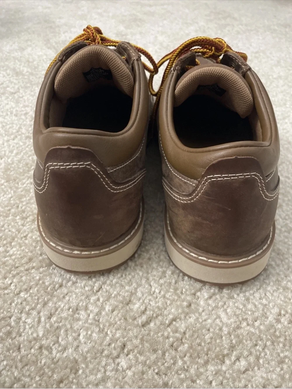 L.L. Bean Stonington Moc Toe Shoes Men's 10 WIDE Dark Cocoa Leather 507140